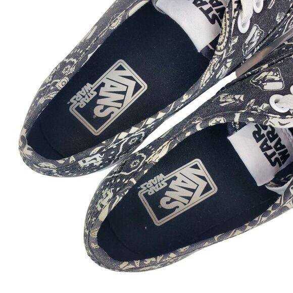 VANS Shoes STAR WARS Womens Size 6.5 Black Skateboard Bandana Print Stormtrooper - Picture 8 of 10